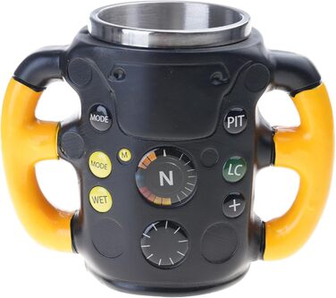 Чашки для керма з нержавіючої сталі та смоли для фанатів гонок, можна мити в посудомийній машині, кавові кружки