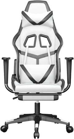 Ось оптимізований опис продукту для вашого ігрового крісла, що включає ключові характеристики, переваги та важливі деталі в чіткому, привабливому форматі, придатному для розміщення в електронній комерції. З підкладкою білого та чорного кольорів