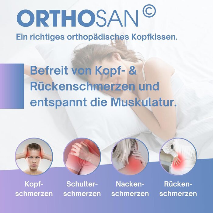 См, оригінальна ортопедична подушка з різним рівнем жорсткості, подушка з піни з ефектом пам&39яті, ортопедична подушка для шиї (8001), 75x45