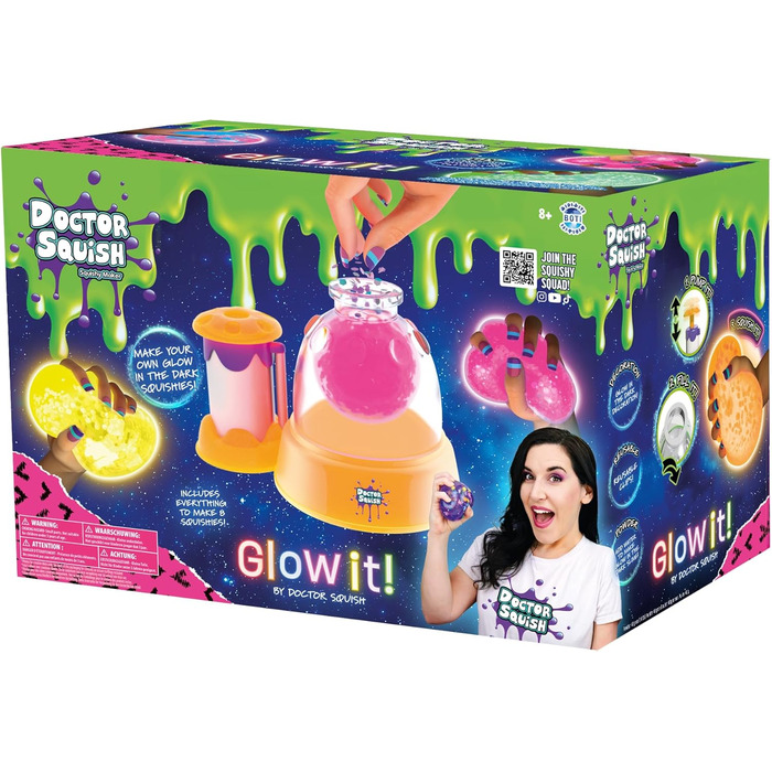 Доктор Сквош Glow It від Squishy Maker Station Glow It