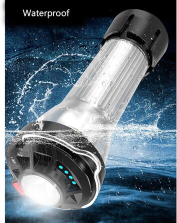 Портативний ліхтар для кемпінгу на відкритому повітрі, акумуляторний, водонепроникний, аварійне освітлення для зовнішнього декору, багатофункціональне аварійне освітлення на відкритому повітрі