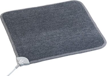 Килимок для ніг з підігрівом infactory килимок для підлоги з підігрівом, неткане полотно, 50x55 см, 60 C, 66 Вт (килимок для ніг з підігрівом, нагрівальні килимки, наматрацник) 50 x 55 см сірого кольору
