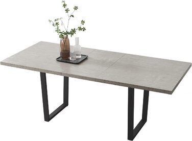 Обідній стіл JIEXI з комплектом 4-8 стільців, розсувний обідній стіл, обідній стіл, обідній гарнітур з 4-8 стільцями, дерев&39яний стіл з МДФ, підходить для вітальні, кухні (стіл 130-170 см)