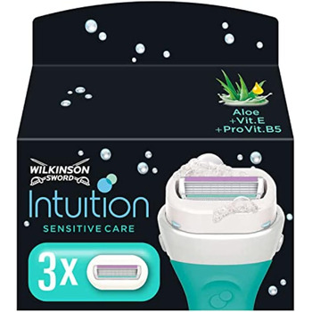 Леза для бритви Wilkinson Sword intuition Sensitive Care/Змінні леза 9 шт. (3x3) (9)