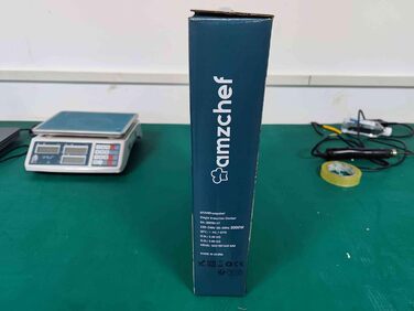 Портативна індукційна плита AMZCHEF потужністю 2000 Вт з тихим ходом, 9 рівнями потужності та температури, 4 автоматичними меню, ультратонким дизайном корпусу, захисним замком, таймером, сірим