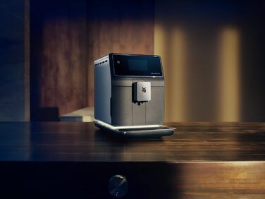 Повністю автоматична кавоварка WMF Perfection 880L з молочною системою, 18 напоїв, подвійний термоблок, кавомолка з нержавіючої сталі, профіль користувача, контейнер для молока 1 л