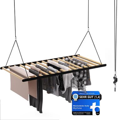 Для одягу кінь стельова компактна, висувна, стійка, 115x60см стельова сушарка для одягу, складна стельова сушарка, висока сушарка