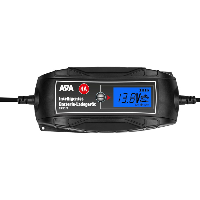 Інтелектуальний зарядний пристрій, 6/12 В, 4 А, Schwaz, стандарт 18 см, 16615