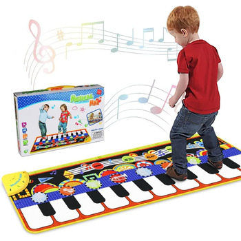 Килимок для піаніно, танцювальні килимки Килимок для піаніно Музичний килимок для дітей, 5 режимів 8 інструментів Звуки Іграшка Му