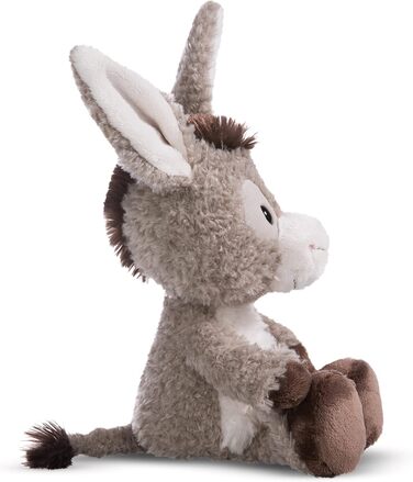 М'яка іграшка Ослик Donkeylee 22 см реалістична плюшева іграшка з ніжного плюшу для обіймів та ігор, милий плюшевий друг для дітей та дорослих, 49033, чудовий подарунок, сірий 22 см