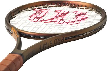 Тенісна ракетка Wilson Pro Staff 26 V14 — 26 дюймів, коричнева, зі струнами