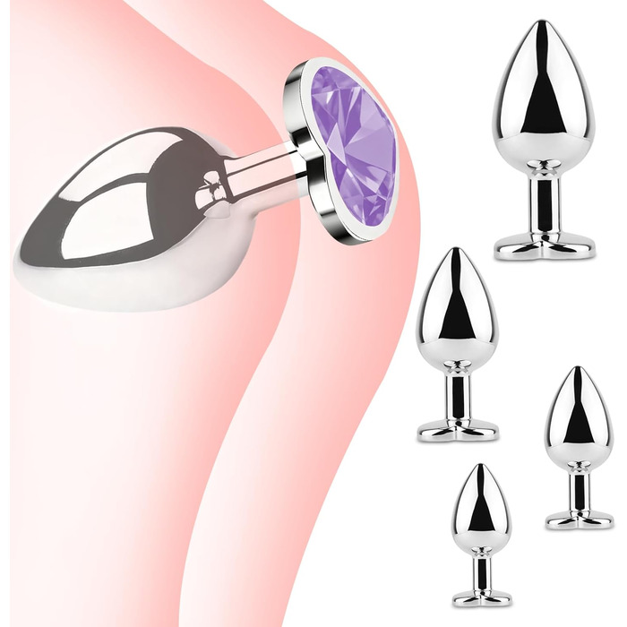 Набір анальних плагів Tpubmity, світло-фіолетовий