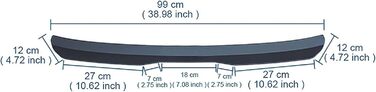 Автомобільний задній спойлер для VW VW Tiguan II I (Type AD1 5N) R/Sport 2008-2021 2022 2023 2024, Спойлер багажника Спойлер автомобіля Губа Заднє крило Аксесуари для тюнінгу автомобіля, Gloss Black звичайний Глянець Чорний