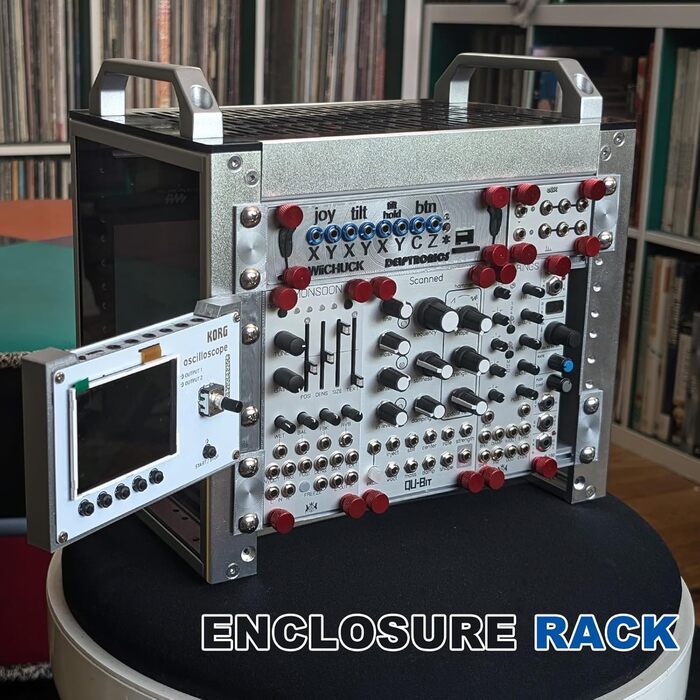 Мережева шафа GeeekPi 4U, 10-дюймова стійка для мережевого, серверного, аудіо- та відеообладнання, монтування в стійку DeskPi RackMate T0