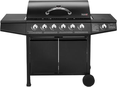 Гриль газовий TAINO BASIC 61 з бічним пальником та візком з нержавіючої сталі