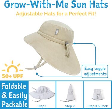 Швидковисихаюча сонцезахисна шапка із захистом для шиї для плавання, шапка для пригод для хлопчиків та дівчаток (XL 5-12 років, Otter)