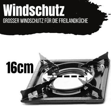 Туристична плита TruWare для газових балонів - Потужна, портативна та надійна газова плита з картриджами та хрестовиною для плити - Ідеально підходить для приготування їжі на свіжому повітрі та щоденного використання. Газова плита 4 картриджі