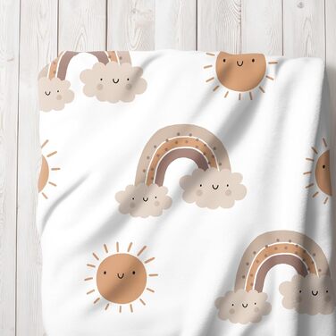 Дитяча постільна білизна бобер/фланель - Дитяча постільна білизна Little Sunrise м'яка та затишна для дівчаток та хлопчиків - 100