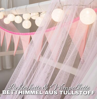 Ліжко для дому 90x200 з шухлядою, матрацом та набором 4-TLG DEKO рожевого кольору, вкл. захист від падіння книжкової полиці та рей