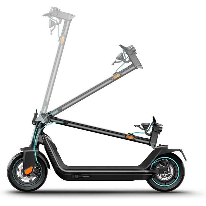 Електросамокат Odys з допуском до дорожнього руху (залежно від моделі, запас ходу до 75 км та нахил 25 відсотків, з підвіскою або без неї, вантажопідйомність 120 кг, пневматичні шини, дисплей, застосунок) електричний самокат, електричний самокат, запас хо