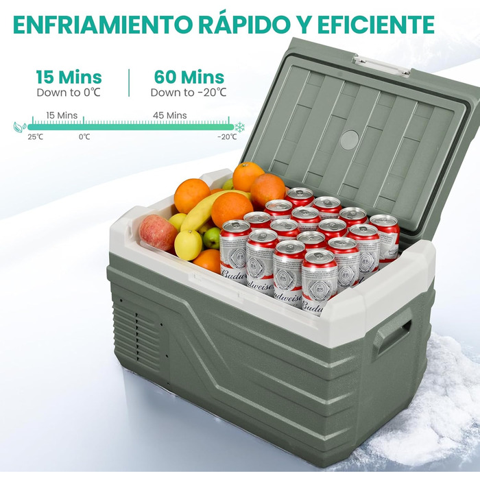 Портативний електричний холодильник, 27 л, автомобільний холодильник 12/24 В постійного струму 100 240 В змінного струму Електричн