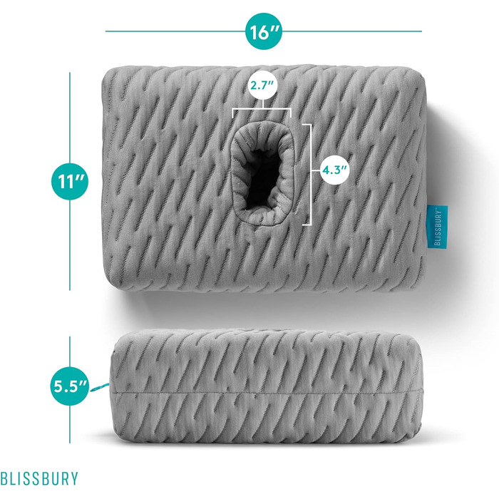 Міні-амбушури BLISSBURY для людей з болем у вухах, сірі