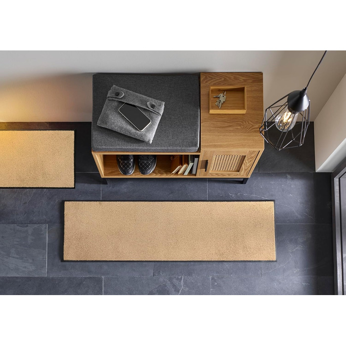 Килимок для дверей, що прається та сушиться, Original Sahara 35x120 см, для використання всередині та зовні приміщень, можна прати, бежевий