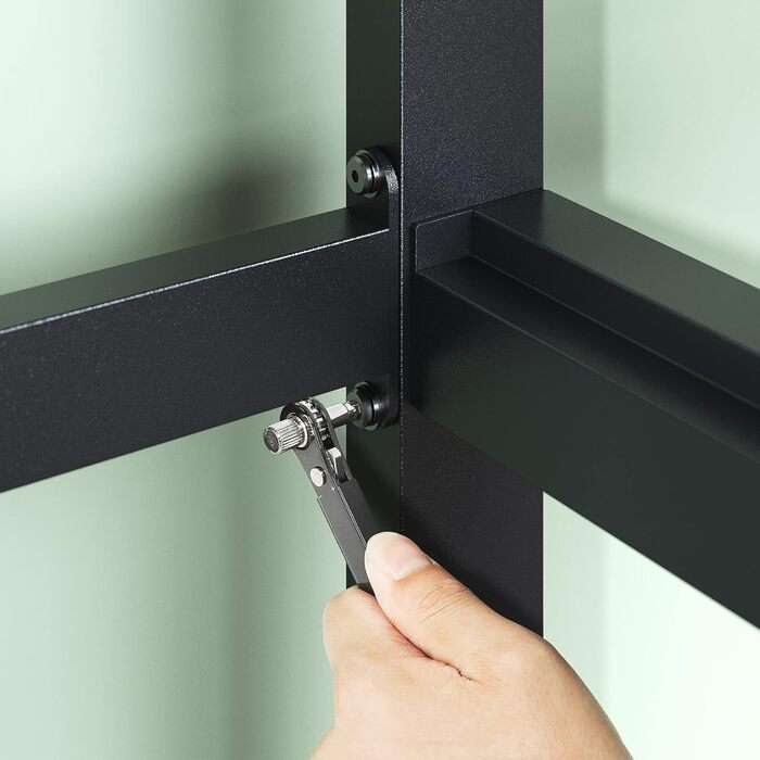 Ліжко Zinus Mia 120 x 190 см Каркас ліжка висотою 35,5 см з місцем для зберігання речей під ліжком Металеве ліжко з узголів&39ям Чорне