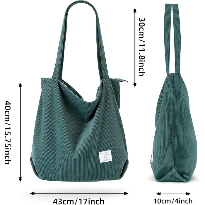 Шнурова сумка KALIDI жіноча сумка через плече на блискавці, велика сумка для покупок, сумка-сумка через плече для робочого офісу,