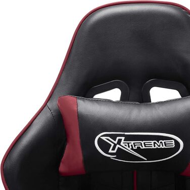 Ігрове крісло, офісне крісло, ігрове крісло, обертове крісло, письмове крісло, чорна та бордова штучна шкіра