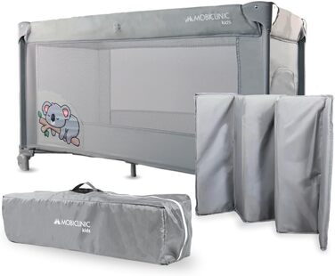 Люлька для подорожей, Автолюлька, 2 в 1, Надзвичайно компактно складається, Знімний матрацик, Mofli, до 15 кг, Дихаюча тканина, Бі