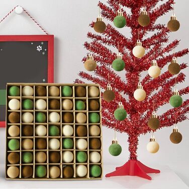 Набір із 49 оксамитових різдвяних кульок Generisch