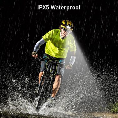 Світлодіодний налобний ліхтар Blukar акумуляторний, 2000 люмен супер яскравий налобний ліхтар Stepless Dimmable з 8 режимами, датч