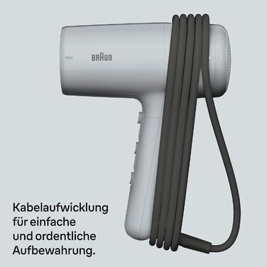 Фен Braun HD2.35 Styling Set легкий фен з дифузором, гребінцем-вирівнювачем та стилізуючою насадкою для всіх типів волосся, технологія IONTEC, 2200 Вт, 3 температури та 2 швидкості, сірий, BRHD235E