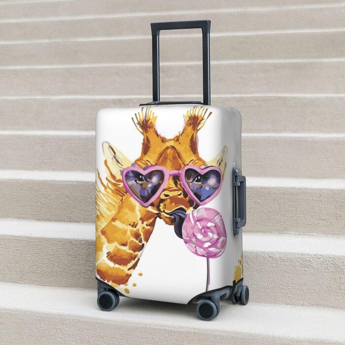 Чохол для валізи Giraffe, міцний захист для багажу розміром 45.7-81.3 см, XL, Чорний