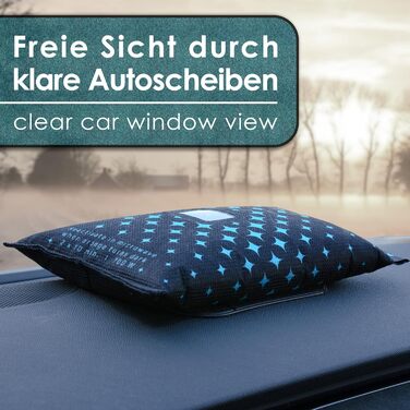 Осушувач повітря King Kong State для автомобілів - Подушка осушувача 750 г для запітнілих вікон автомобіля - з індикаторним вікном і протиковзкою накладкою
