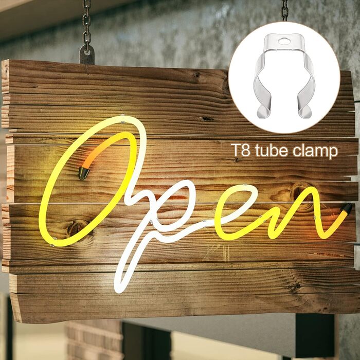 Тримач для люмінесцентної трубки Dasyusuo T8 30 шт. Кронштейн для люмінесцентної трубки Тримач для світлової трубки Затискачі для люмінесцентної трубки U Тримач для затискачів