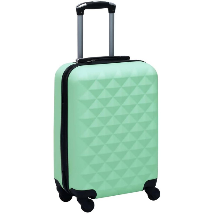 Набір валіз 2 шт. Бортова валіза, валіза для подорожей, валіза на колесах, валіза з твердим корпусом, органайзер для валізи, мятний ABS