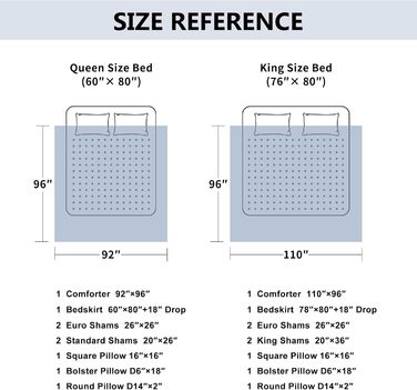 Комплект розкішної жакардової постільної білизни Loom and Mill 9 предметів для двоспальних ліжок, європейський квітковий дизайн, у