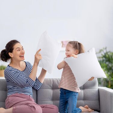 Комплект постільної білизни Utopia з 2 наповнювачів подушок 40 х 40 см, Внутрішня подушка Наповнювач Подушка Диванна подушка (біла