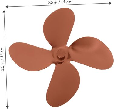 Комплекти лопатей вентилятора для камінів з камінними крилами 4 лопаті для обігріву камінний вентилятор змінні лопаті аксесуари для камінних вентиляторів металеві лопаті стельового вентилятора, 2