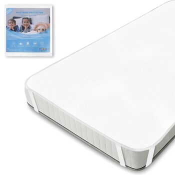 Наматрацник 140x200 см Molton - Виготовлений зі 100 бавовни, дихаючий, зручний наматрацник, біла бавовна 140x200 см