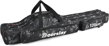 Сумка для вудок, складна сумка для вудок, сумка для зберігання інструментів для риболовлі, портативна сумка для риболовних снастей 90/120/150 (додатково), 3 Layer Fishing Bag