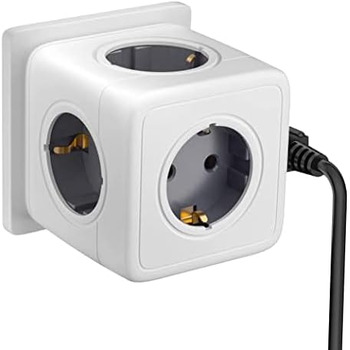 Куб розетки, адаптер розетки для кубика 3680 Вт, багаторозетковий розетковий куб з кабелем, зарядний пристрій Powercube з кількома