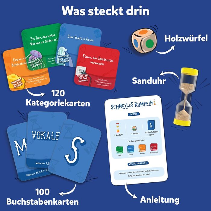 Настільна гра Skillmatics - Fast Rumble, навчальна та розумна гра, подарунки для дітей, підлітків та дорослих Fast Rumble