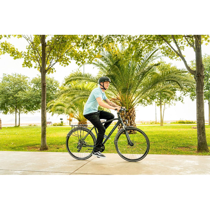 Велосипед Licorne Bike Premium Touring Trekking, 28-дюймова алюмінієва рама з дисковими гальмами, підходить для хлопчиків, дівчаток, жінок та чоловіків