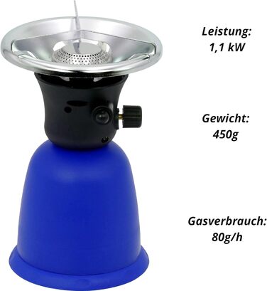 Газова плита з 10 газовими картриджами та п&39єзорозпалом для газових картриджів вагою 190 г, що проколюються, EN417, газова кемпінгова плита, кемпінгова плита з газовим картриджем 1 конфорка, міні-газова плита, газова плита, газова плита, кемпінгова плит