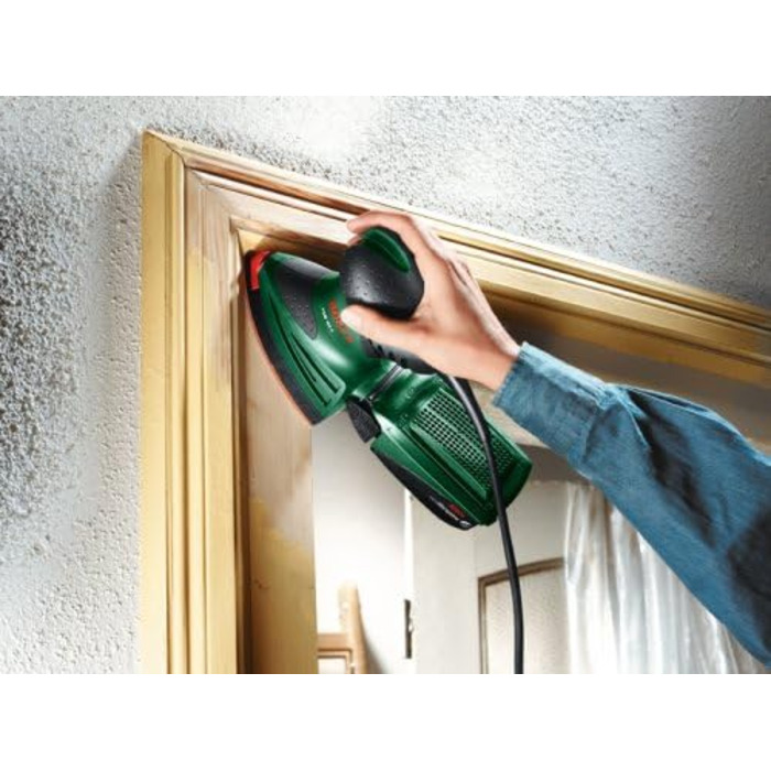 Багатофункціональна шліфувальна машина Bosch PSM 160 A, 3 шліфувальні листи, коробка (160 Вт, частота обертання 24 000 хв-1, колив