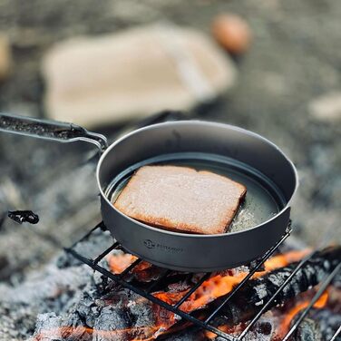 Набір кемпінгового посуду Bestargot Каструля зі сковородою,Відкритий посуд Горщик для пікніка,Надлегкий набір сковорідок для кемпі