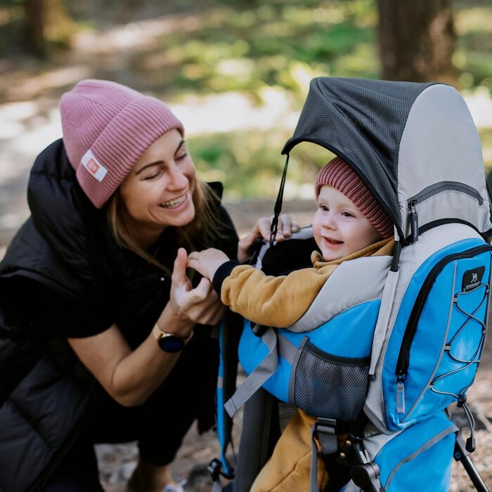 Дитяча коляска Dromader Kraxe до 22 кг дитяча коляска для походів із сонцезахисним навісом, дощовиком, термосумкою, пеленальним ки